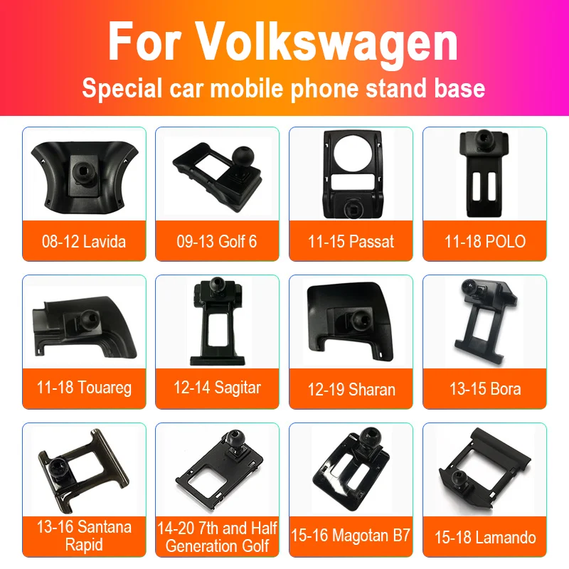 

Car Phone Holder Supporting Fixed Bracket Air Outlet Base Accessories for Volkswagen VW Golf 8 MK8 Jetta Touareg T-roc T-Cross