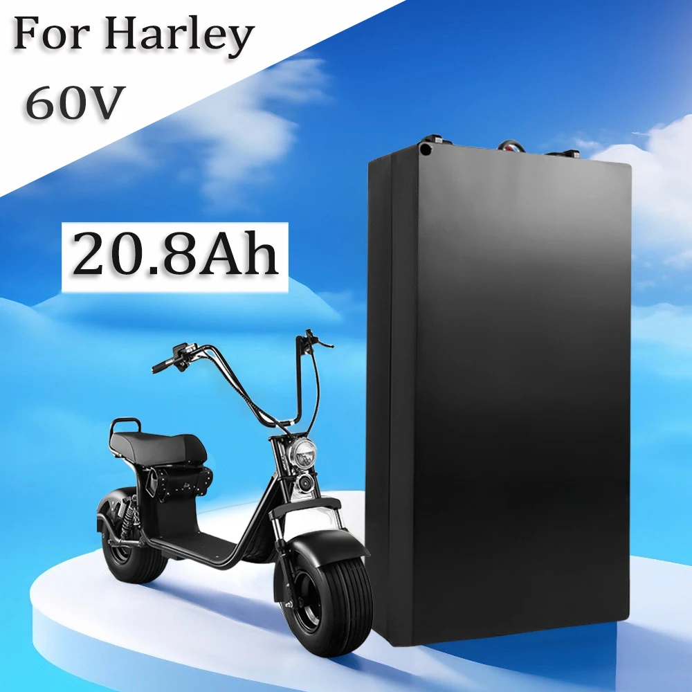 For Harley Electric Vehicle Lithium Battery 60V 20.8Ah Scooter Motorcycle Detachable Battery