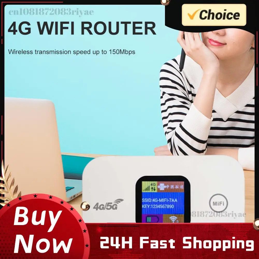 

Мини-роутер 4G LTE для улицы, 150 Мбит/с, с поддержкой SIM-карты, портативный точка доступа, цветной LED-дисплей