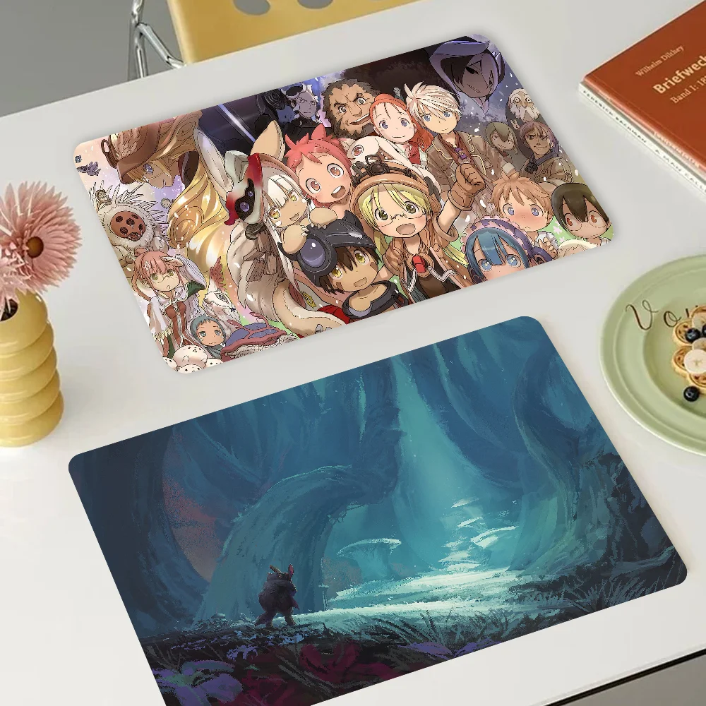 

Made In Abyss Kitchen Drainage Mat Retro Style Dish Drying Pads Absorbent Placemats Drainer Tableware Mats Accessories