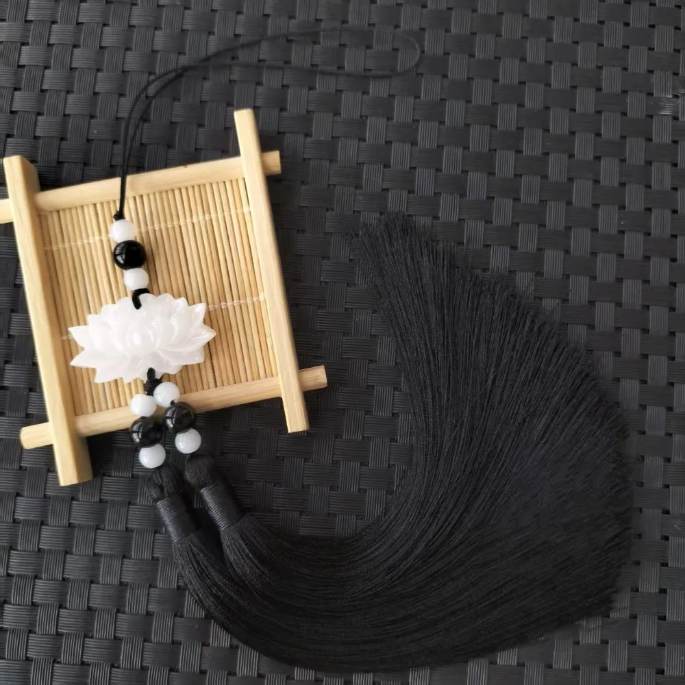 

Plastic/Resin Lotus Sash Pendant Hanfu Accessories Double Tassels Streamer Sash Embellishments Pressing Sash Pendants