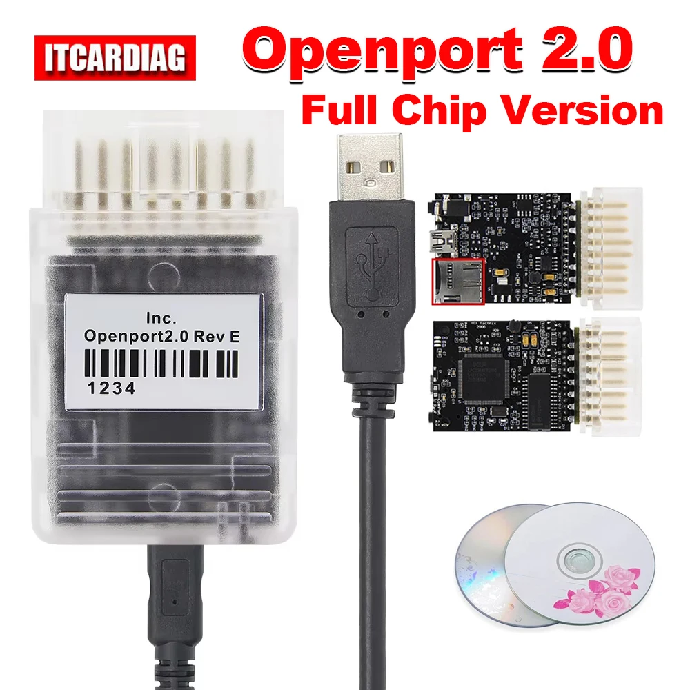 OpenPort 2.0 ECU FLASH Chip Tuning Tool For Toyota Scanner For Mercedes Benz OBD2 J2534 Car Diagnostic Tool open port 2.0 Cable