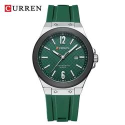 Curren 8467 New Man Simple WristWatch Hand Sport Men Watch Military Army Top Brand Luxury Silver Blue Silicone Male Clock 2025