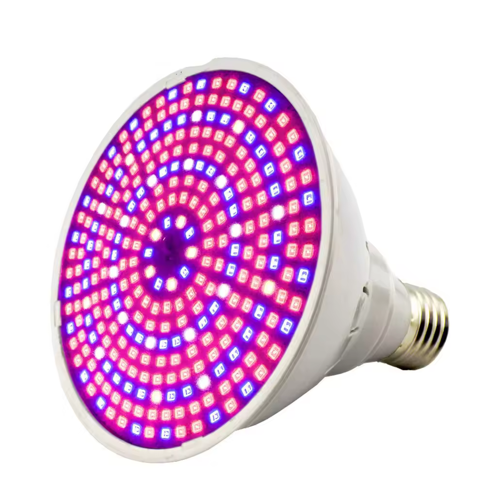 Фитолампа полного спектра LED для выращивания растений, цоколь E27, фитолампа для рассады в помещении, фитолампа для цветения, гроубокс.