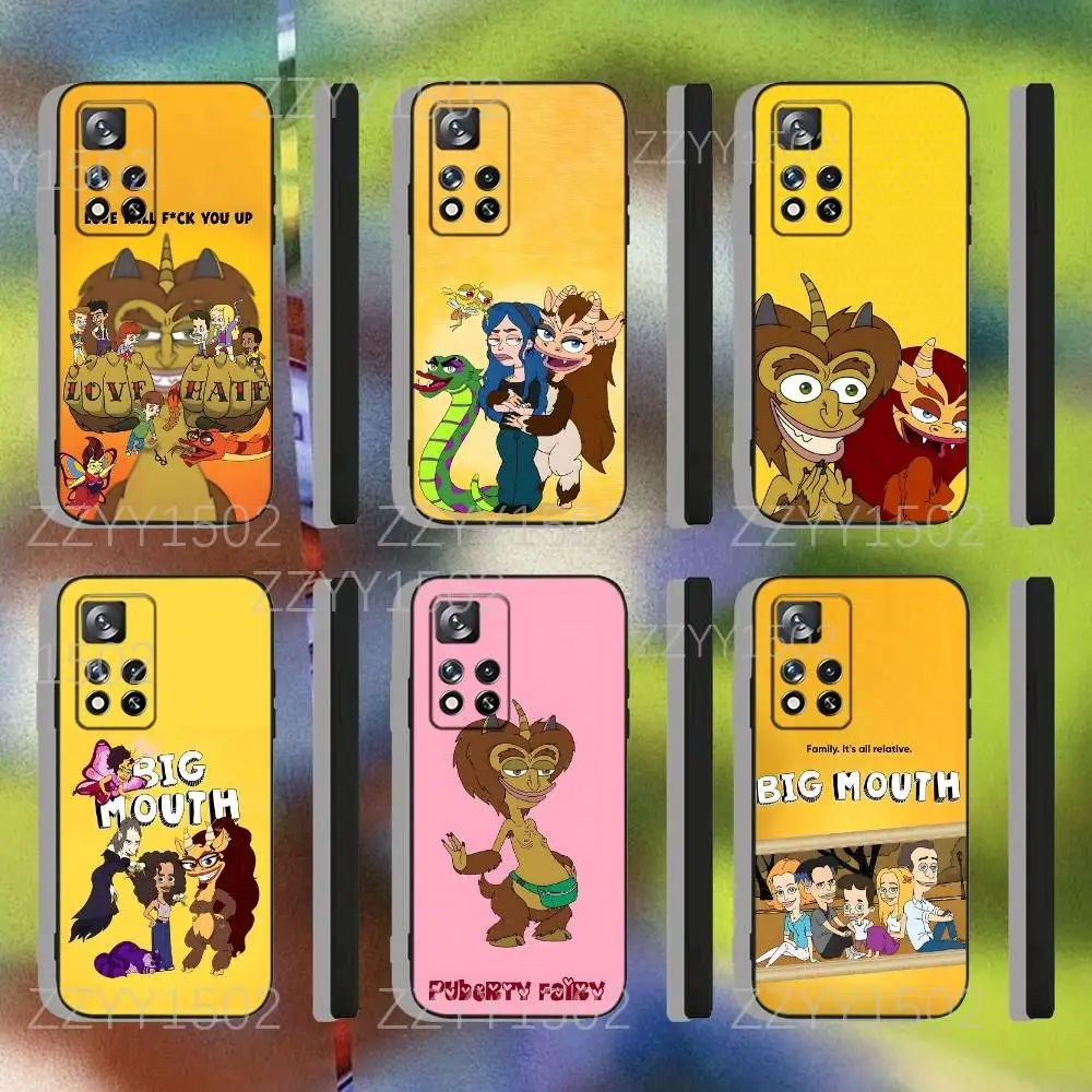 

Cartoon B-Big M-Mouth Phone Case For Samsung S25,S24,Ultra,S20,S30,Plus,S22,S23,Ultra,Plus,5G Slim Fit Dustproof