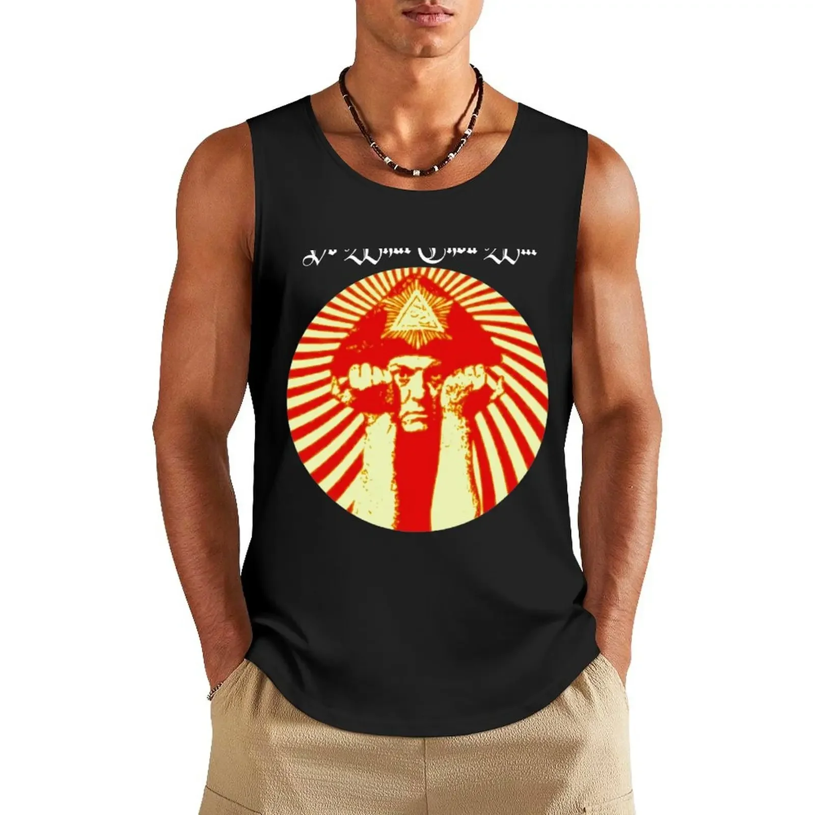 

Do What Thou Wilt - Alister Crowley Tank Top anime t-shirts Gym clothes