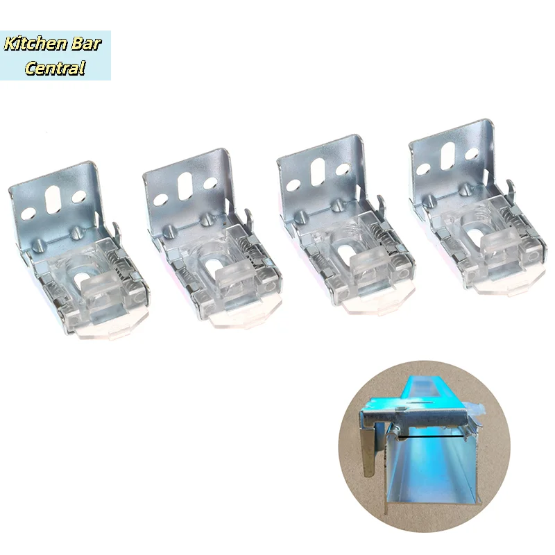 【4Pcs 25MM Ceiling And Wall Brackets For Venetian Blinds Rail Loading Mounting Blinds Accessories】