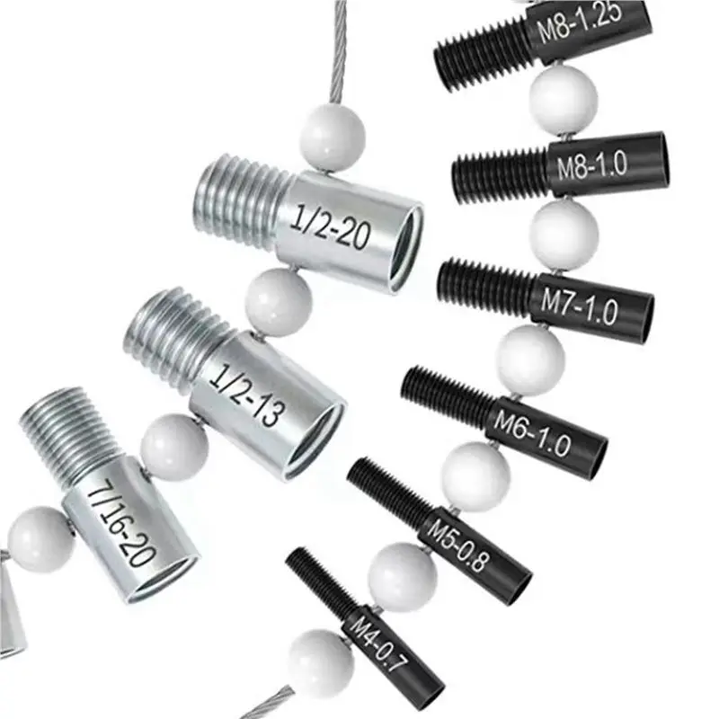 AAAF 2X Portable Thread Tester Bolt Nut Screw Bolt Nut Screw Checking Checker 26 Male/Female Size Gauge Measuring Tool Kit