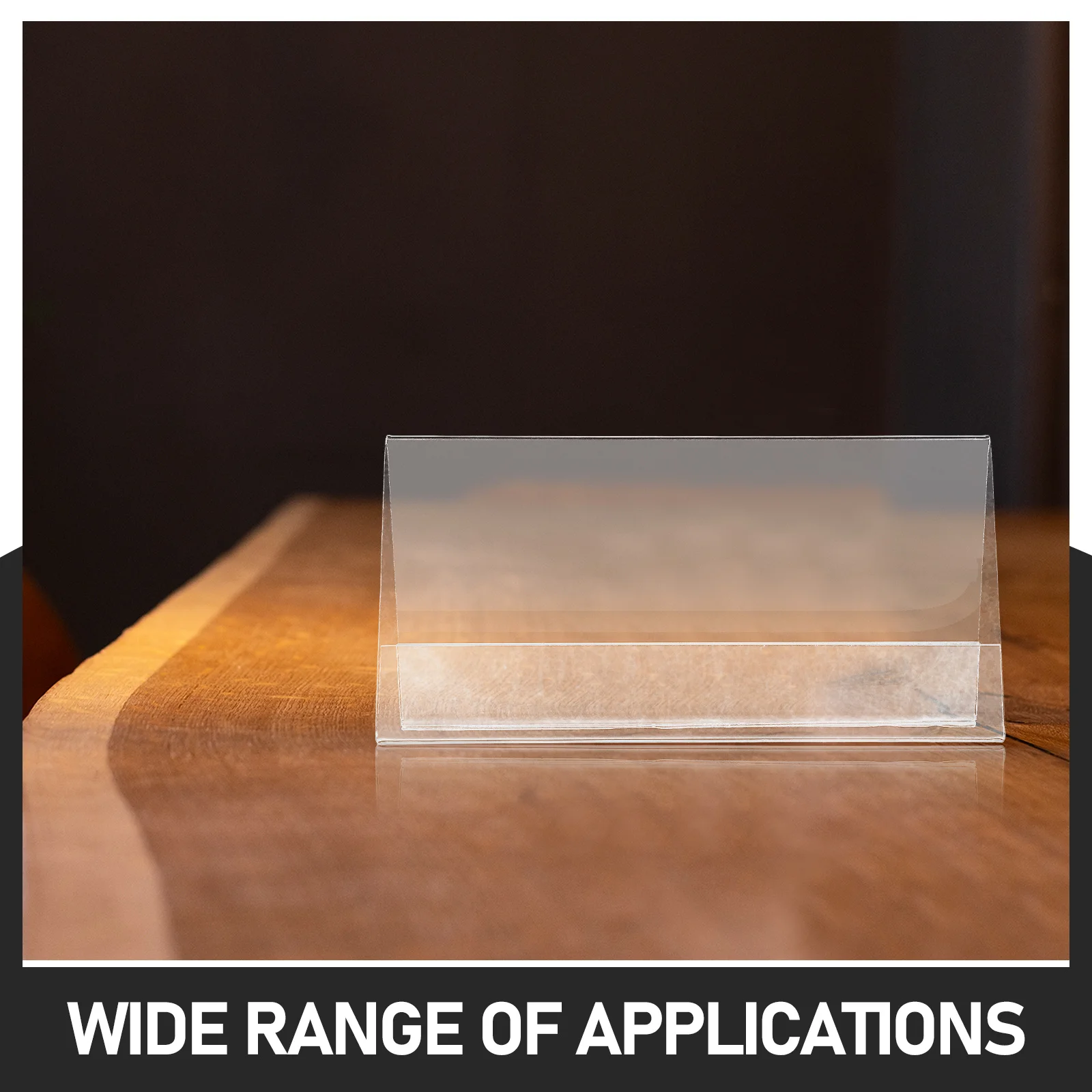 10개 투명 데스크탑 태그 V자형 테이블 텐트 카드 회의용 양면 디스플레이 PET 소재 사무용