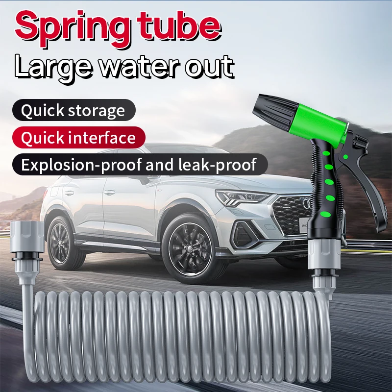 

High Pressure Water Gun Car Washing Garden Watering Hose Nozzle Sprinkler Foam Jug Water Faucet Joint Quick Connector