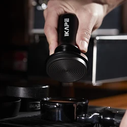 IKAPE Coffee Tamper V3, Espresso Tamper with Calibrated Spring Loaded And Titanium PVD Coating Base Fits 51/54/58MM Portafilter