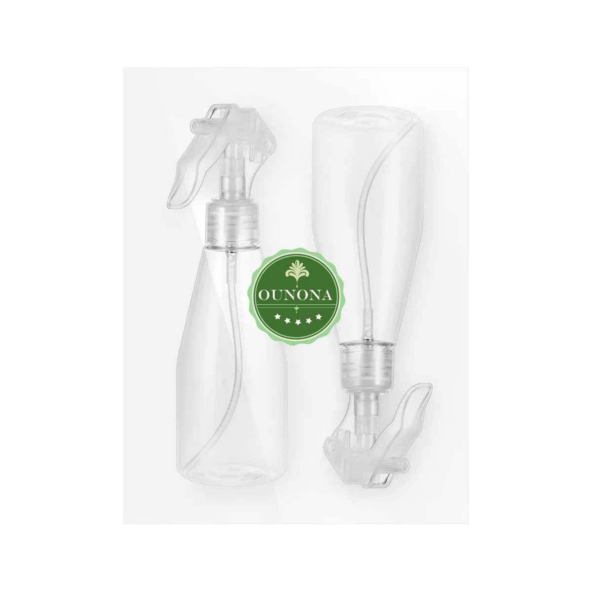 2Pcs Hand Press Spray Bottle 200Ml Premium Leak-Proof Plastic Sprayer for Garden Plants Succulents Herbs Cleaning Air Freshener
