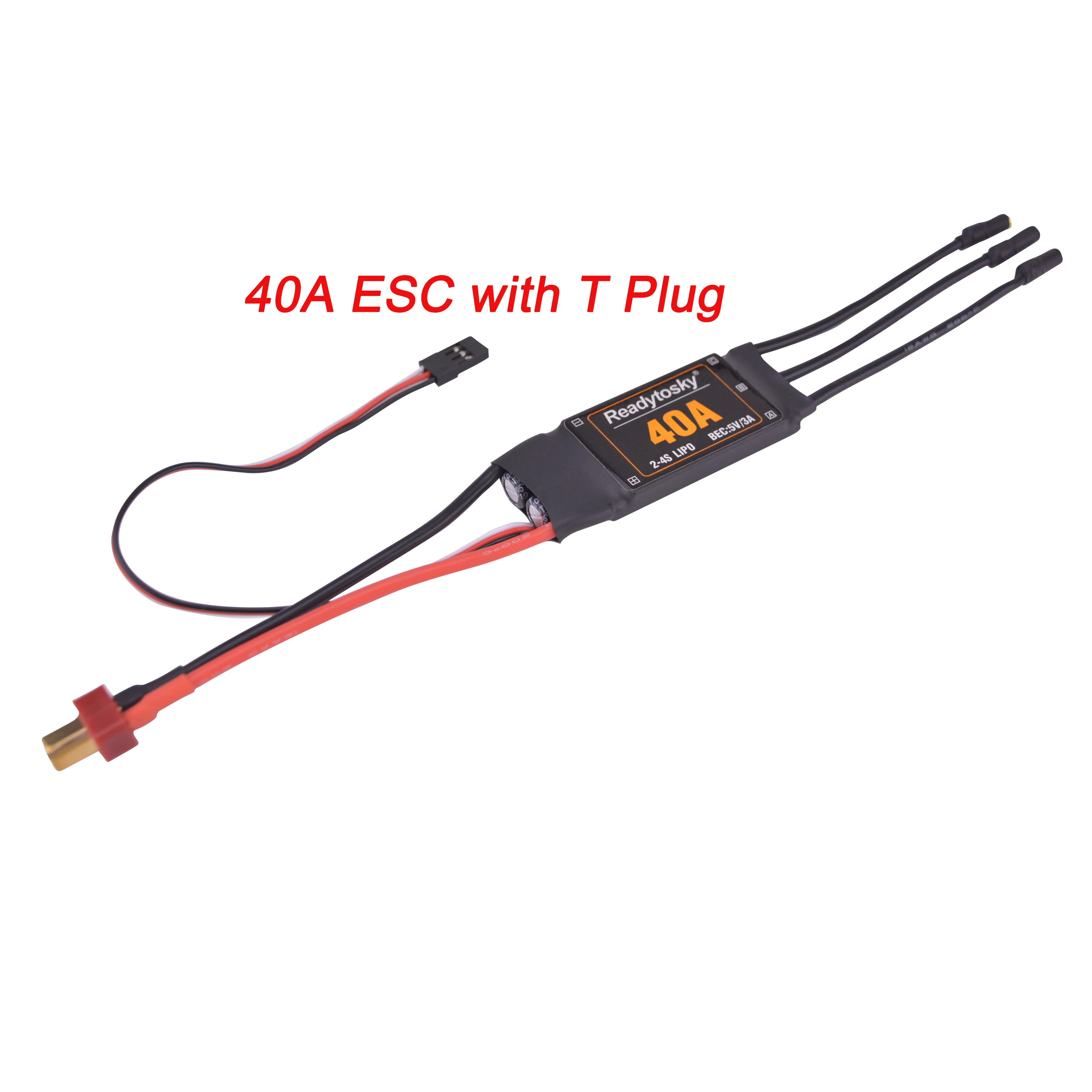 Readytosky 40A 2-4S ESC Speed Controller With UBEC 5V 3A For RC FPV Quadcopter RC Airplanes Helicopter Fixed Wing F450 S500 F550