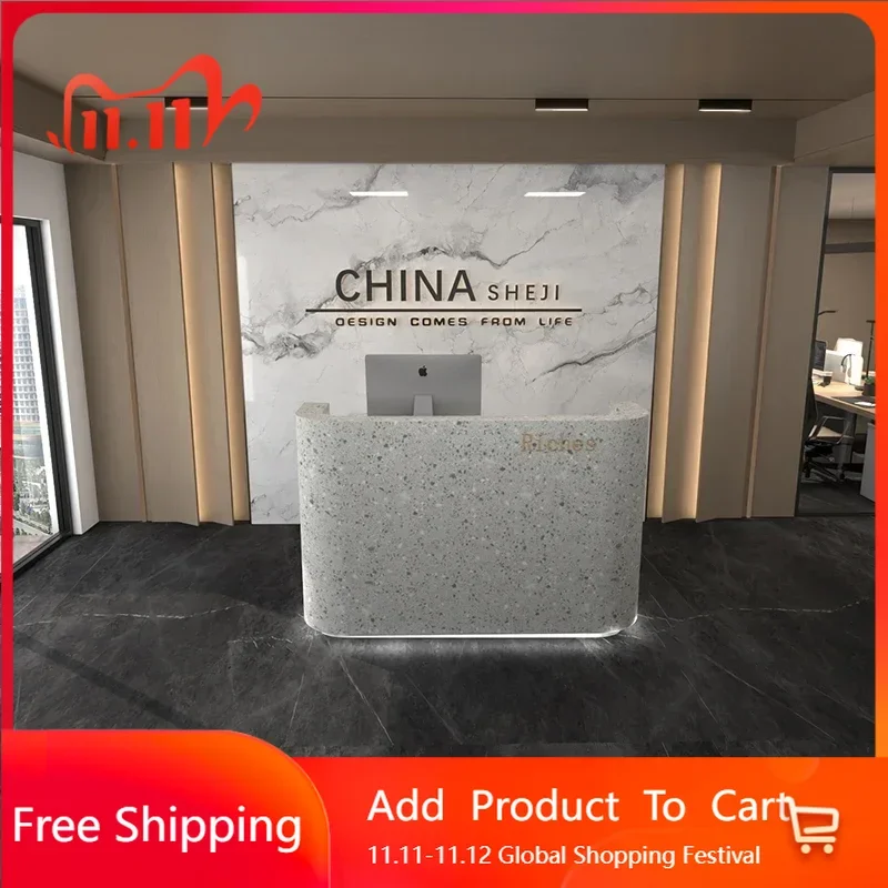 

Display Counter Reception Desk Cashier Table Lectern Register Reception Desk Standing Minimalist Escritorio Postmodern Furniture
