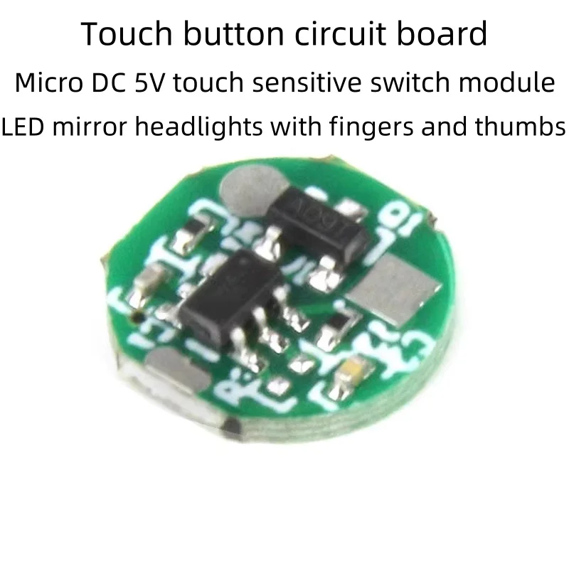 Micro DC 5V Touch Sensing Switch Module LED Mirror Front Light Finger Thumb Touch Button Circuit Board