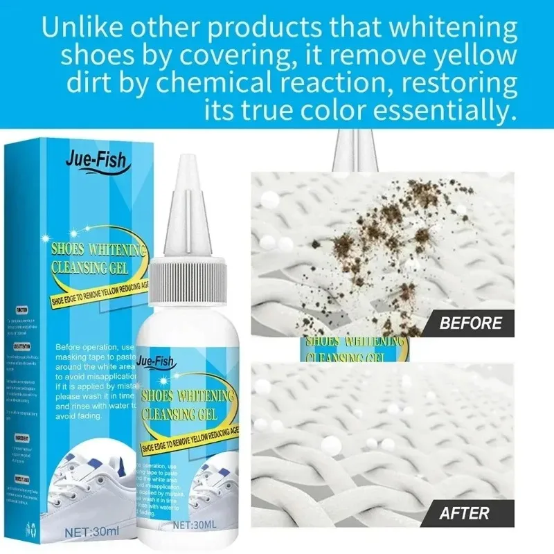 White Shoes Cleaner Whitening Cleansing Gel for Shoe Washing Machine Dirt Yellow From Shoes Sneakers Cleaning Shoes Cleaner Kit