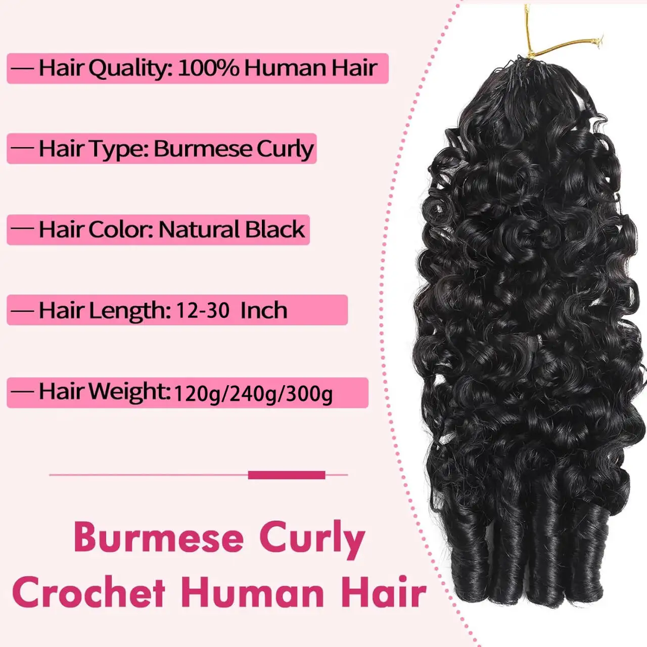 Thumbnail 2 - #43 Latest Curly Human Hair Extensions Offers