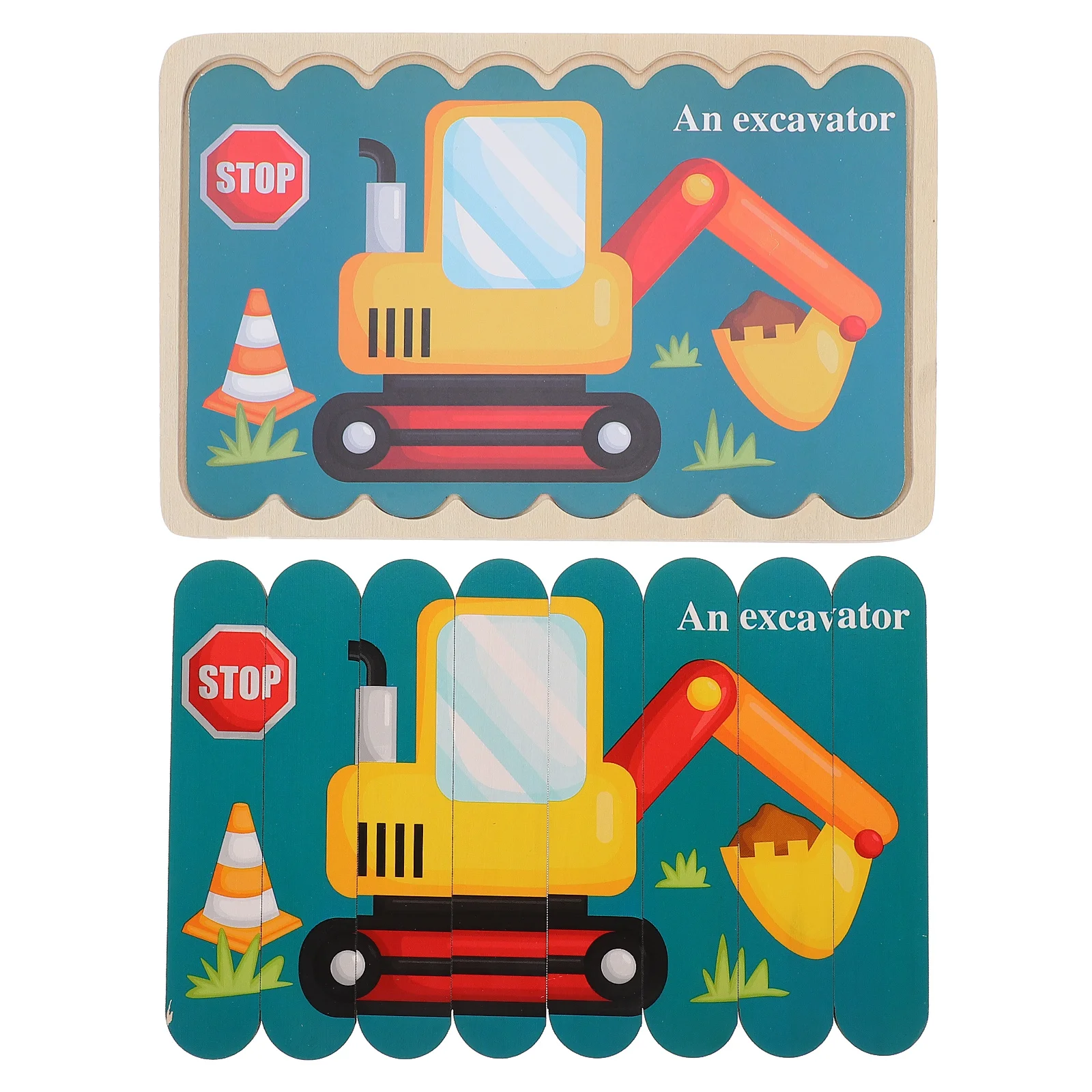 

1 set 1 Set Wooden Puzzle For Kids Shape Recognition Early Learning Educational Matching Block Children Cognitive