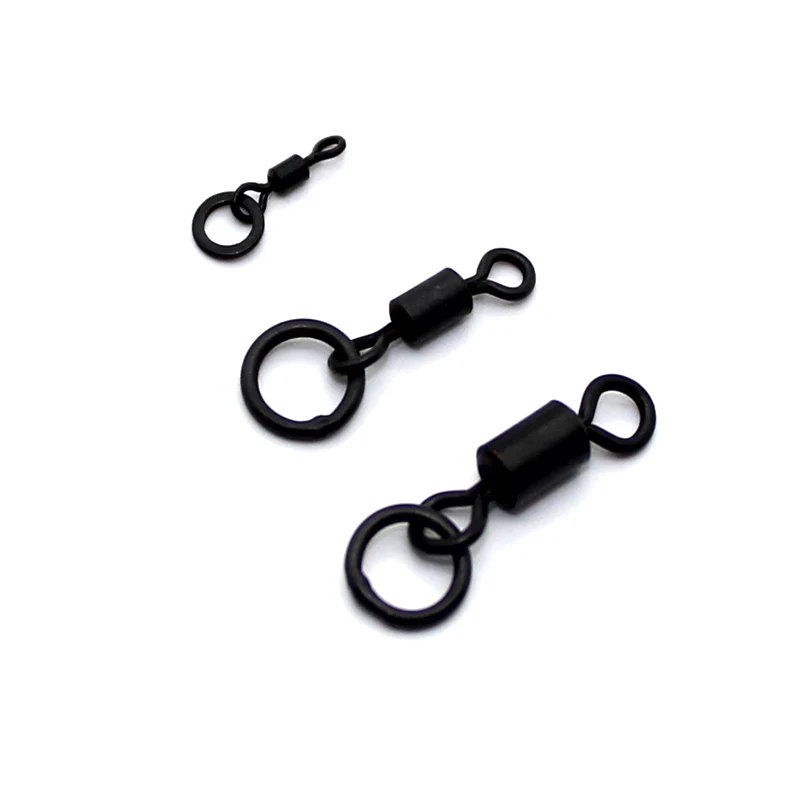 20PCS Carp Fishing Accessories Ring Swivel Quick Change Swivel Chod Hair Ronnie Rig For Carp Fishing Terminal Tackle Equipment