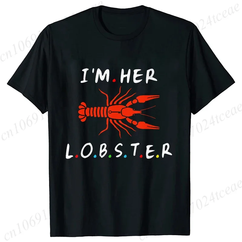 She Found Her Lobster T-shirt  Friends Team Bride Squad Tops Bachelorette Hen Single Farewell Party Tees Shirt Wedding Clothes