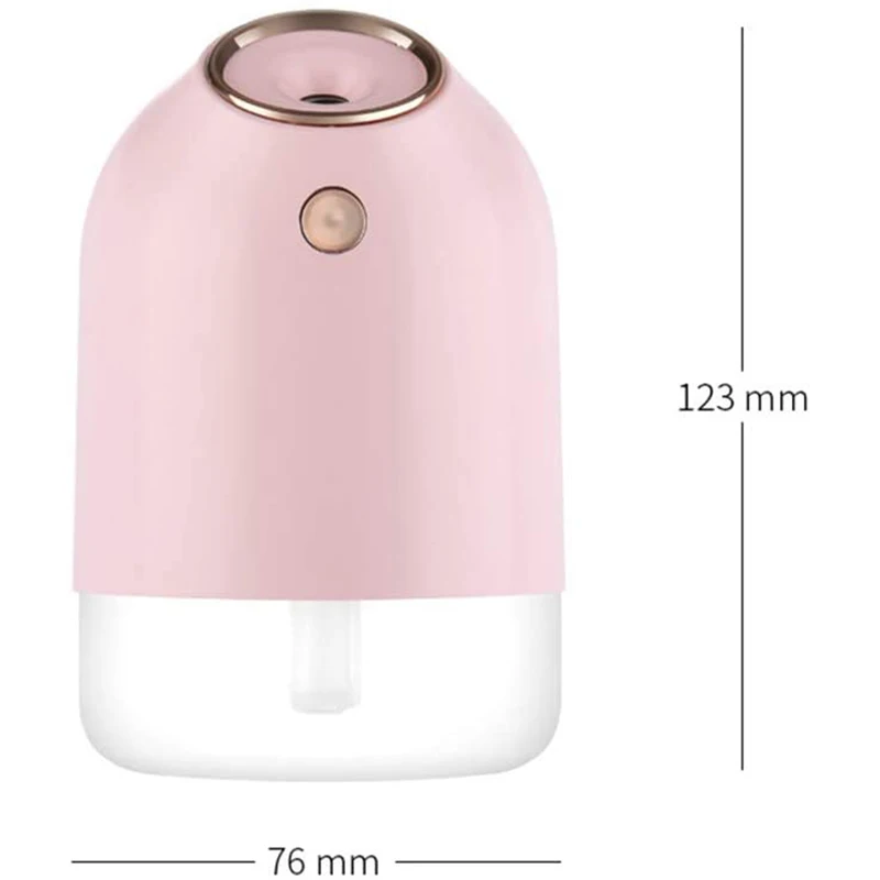 Rabbit Humidifier, Car USB Humidifier, Timed Water Replenishing Portable Humidifier, Colorful Mute Air Purifier, Pink