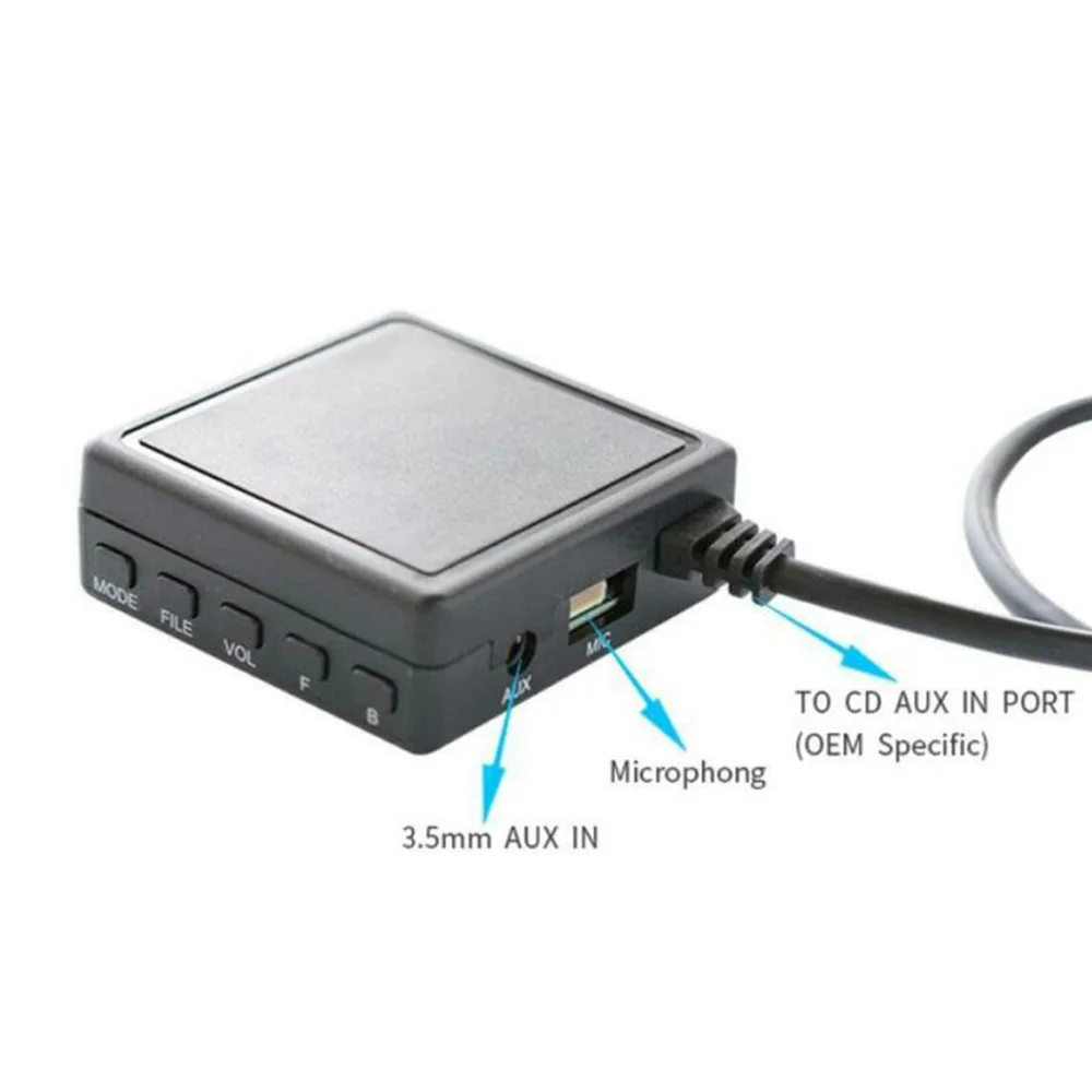 

Blue-tooth Module Hands-Free Call AUX USB Music Adapter MIC Audio Cable For Pioneer Radio IP-BUS P99 P01 Car Styling Replace