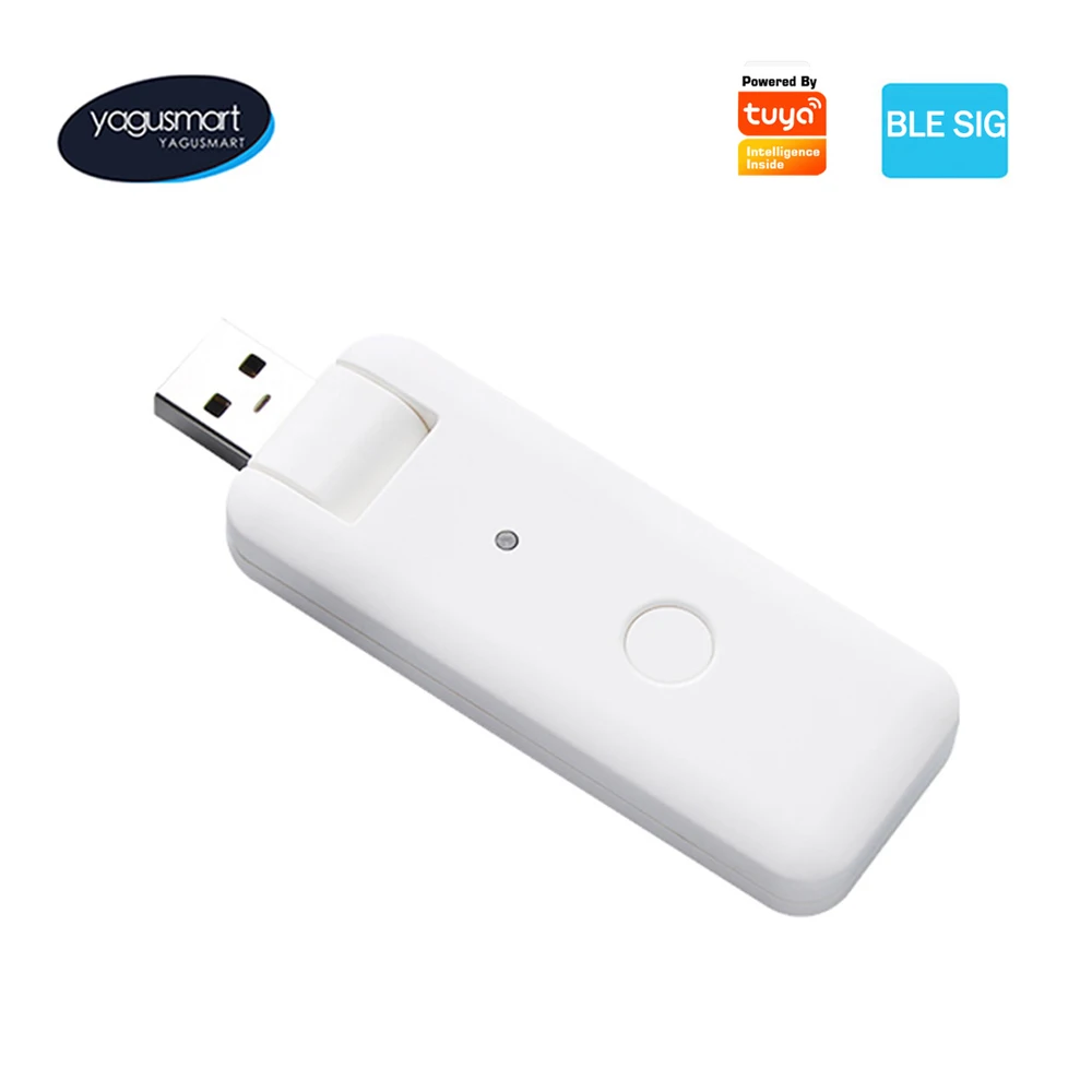 Yagusmart Tuya Smart Home Gateway USB BLE Mesh Hub Wireless Hub Bridge Work with BLE Devices Light Switch Roller Motor Fingerbot