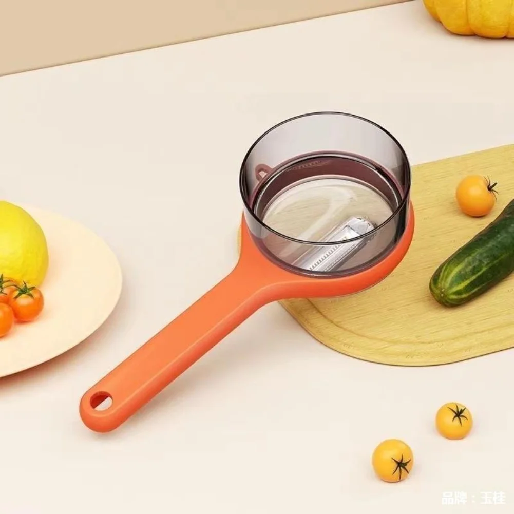 Peeler with Box Storage for Kitchen Use Suitable for Fruits and Vegetables Includes Catcher and Ergonomic Grip