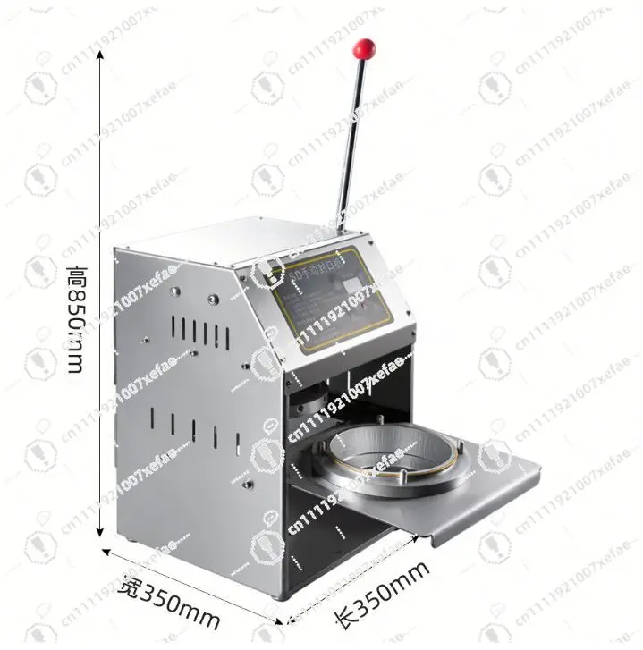 Electric aluminum foil takeaway lunch box heat sealing machine commercial packaging semi-automatic