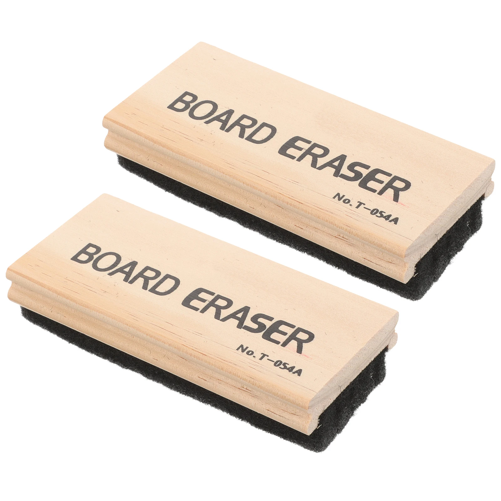 

2 Pcs Erasers for Kids Wooden Blackboard Cleaner and Detergent Chalk Dry Boards Toddler