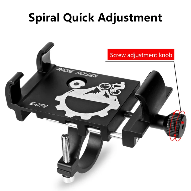 모든 스마트폰용 알루미늄 오토바이 자전거 휴대폰 스탠드, 거치대 마운트 핸들 바 지원, 2024 신제품