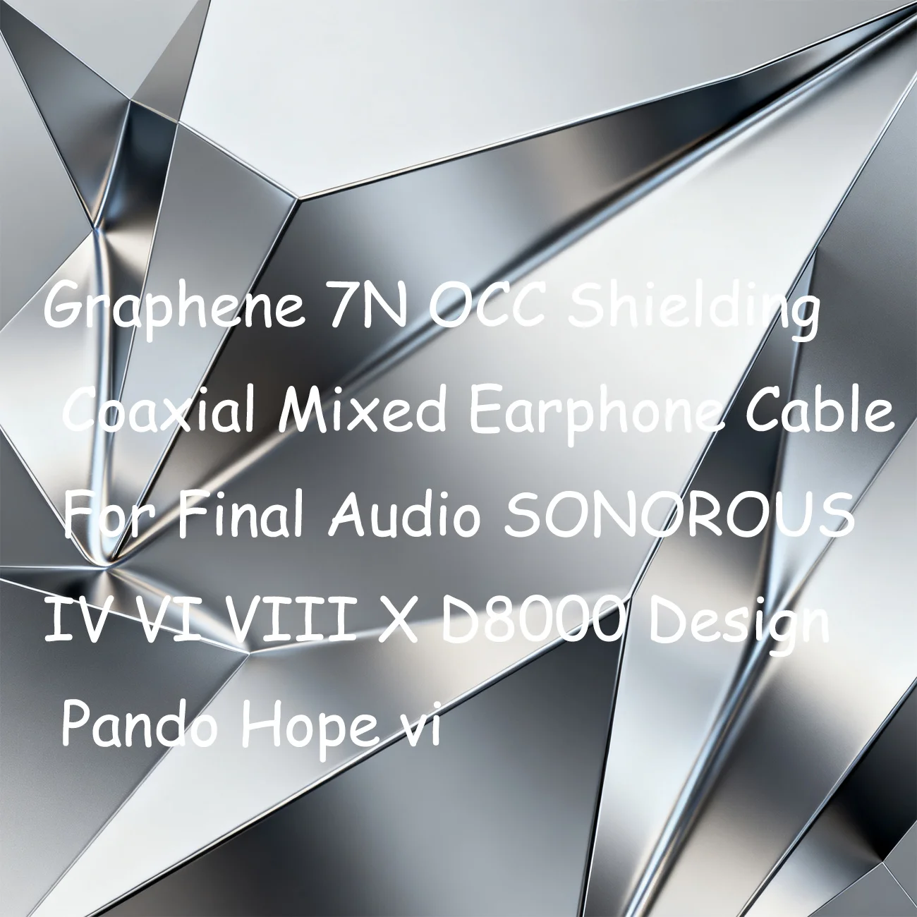 그래핀 7N OCC 차폐 동축 혼합 이어폰 케이블 파이널 오디오 SONOROUS IV VI VIII X D8000 디자인 판도 호프 vi LN009009용
