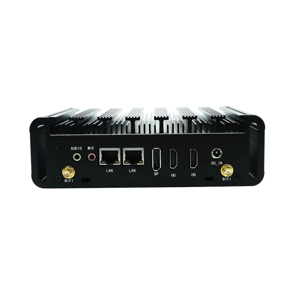 10th fanless pc intel core i7 10610u i5 10210u 10110u 2 linhas desktop mini computador barebone ac wifi htpc 4k hdmi dp rs232 com