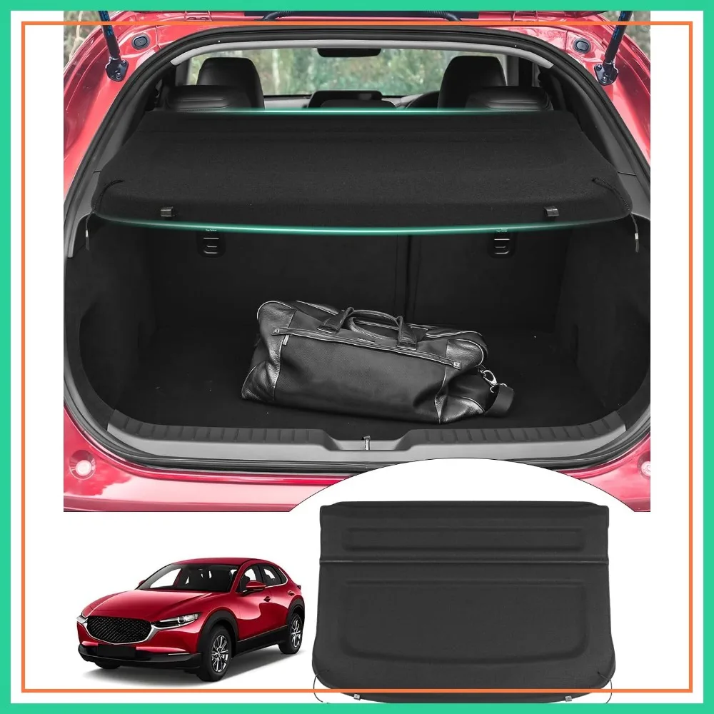 

Custom Fit Cargo Cover for Mazda CX-30 2020-2026, Trunk Shade Shielding, No Gap, Heavy Duty Luggage Cover