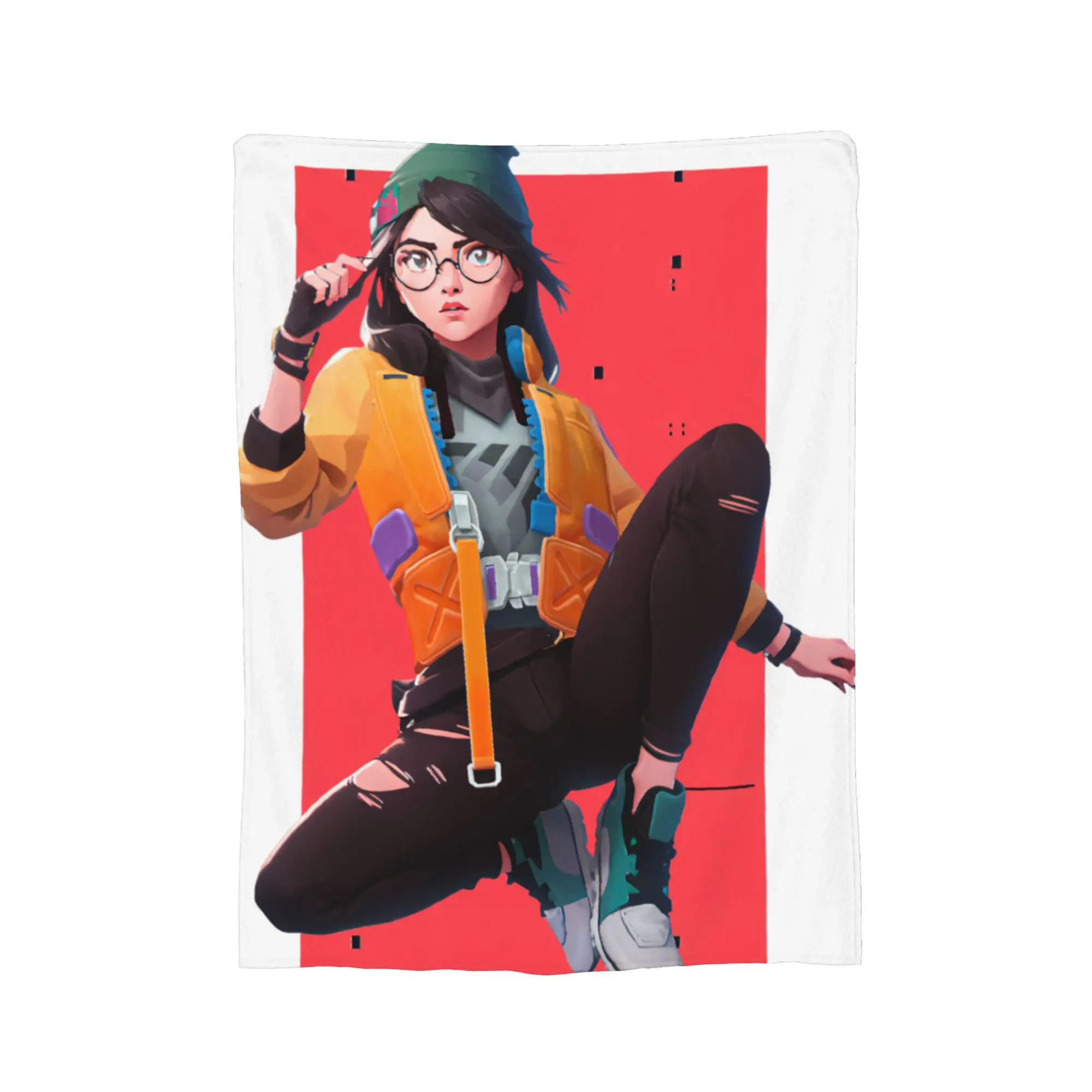 Killjoy Valorant Jett Anime Gaming Blankets Soft Warm Plush Throw Blanket For Boy Girl Home Decor Flannel Bedspread Bed Cover