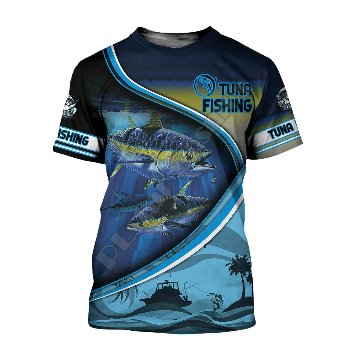 2023 Summer Tuna Fishing T-shirts For Men And Women 3d Fishing Printed T-shirts Fashion Design T-shirts 3 Styles Brand Tops