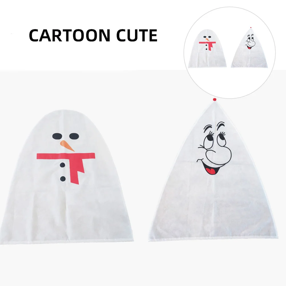 2 قطعة غطاء شجرة عيد الميلاد قوي غير المنسوجة المواد الحرس أشجار الحديقة من الحطام الصقيع مثالية لعرض عطلة الشتاء في الهواء الطلق #3