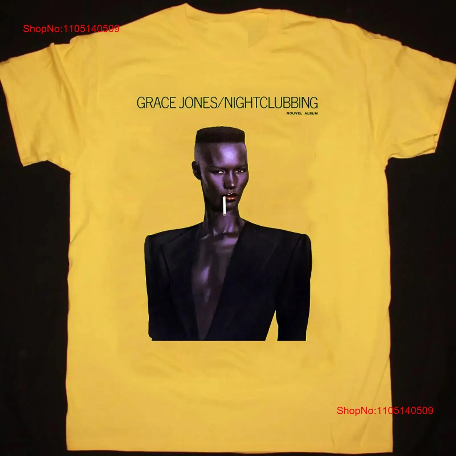 NEW Grace Jones Nightclubbing T Shirt Yellow All Size Fan HH429