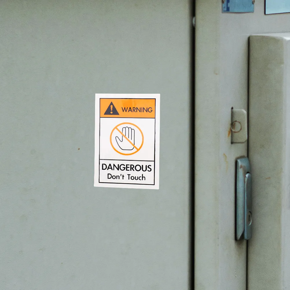 

Набор из 3 предупреждающих наклеек «Не прикасаться» из ПВХ для складского оборудования и промышленного оборудования, знаки безопасности и предостережения
