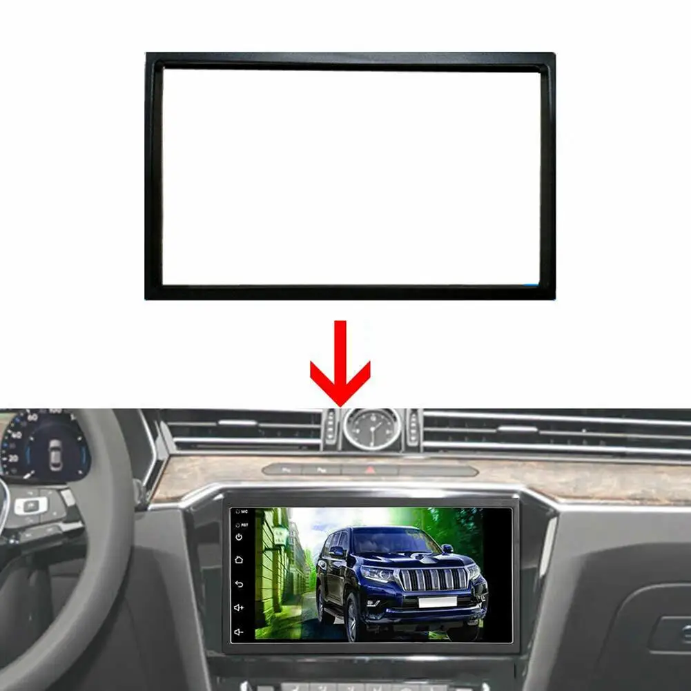 Universal Car Stereo Radio Panel 2Din Frame Surround Panel Electronics GPS Navigation Fascia Bezel For 7 Inch Screen Car Audio