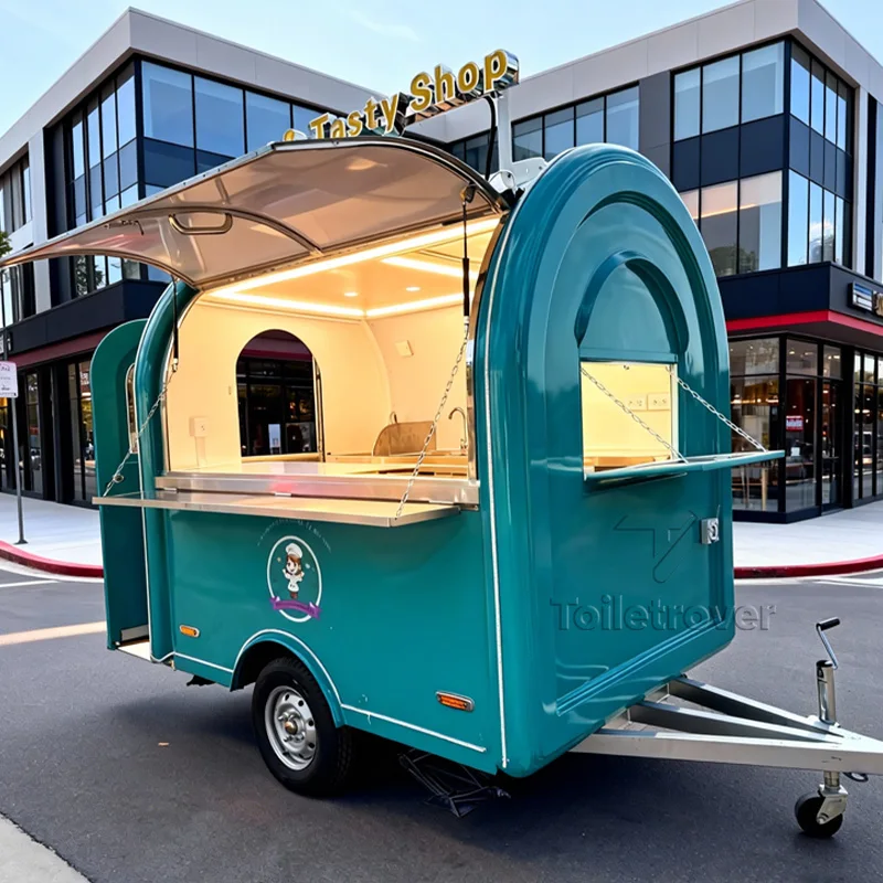 

Street Food Concession Trailer Pizza Doner Kebab Burger Tacos Fried Chicken Food Truck Indonesia Mobile Food Carts for Sale