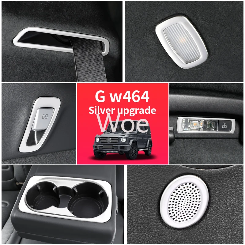 Woe Glazen Lift Knop Licht Bedieningspaneel Cover Trim Voor for Mercedes Benz G classe W464 G350 G500 2019-2022 interior accesso