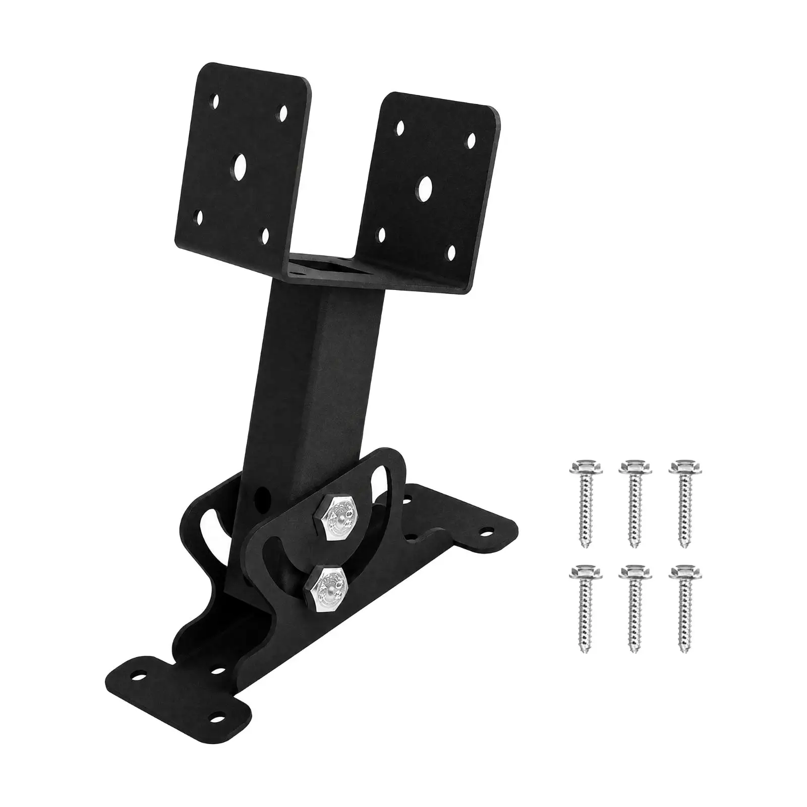 Heavy-Duty Metal Roof-Mount Saddle Bracket Powder-Coated Adjustable Angle Roof Mount Bracket Hardware Rotating Stable