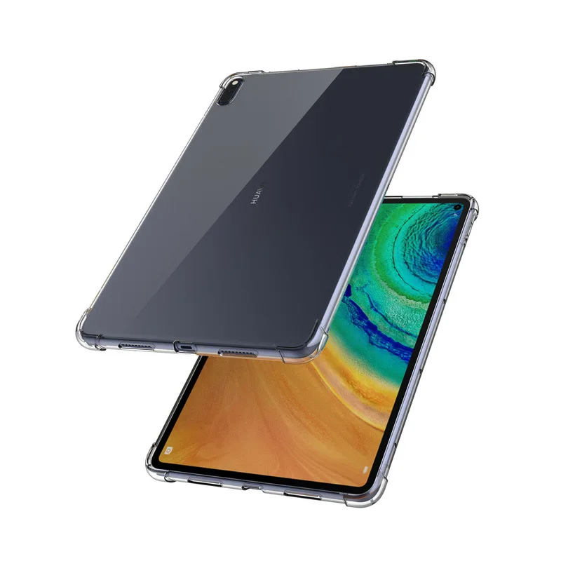 Für Huawei MatePad Pro 12,6 2021 Tablet Fall Transparent Weiche TPU Stoßfest Zurück Abdeckung für MatePad Pro 12,6 zoll Airbag Shell