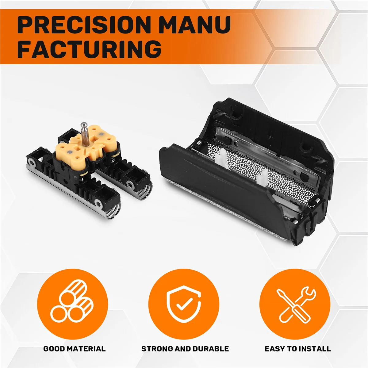 Folha e lâmina de barbear 51B para Braun Série 5 ContourPro Activador completo Série 8000 Fit WF1S WF2S 530 550 590 5760 5758