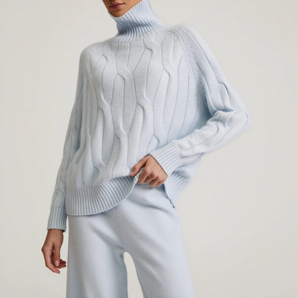 

Women's Business Commute Style Long Sleeve round Neck Sweater Fitted Design Straight Tube Sleeves No Decoration Required