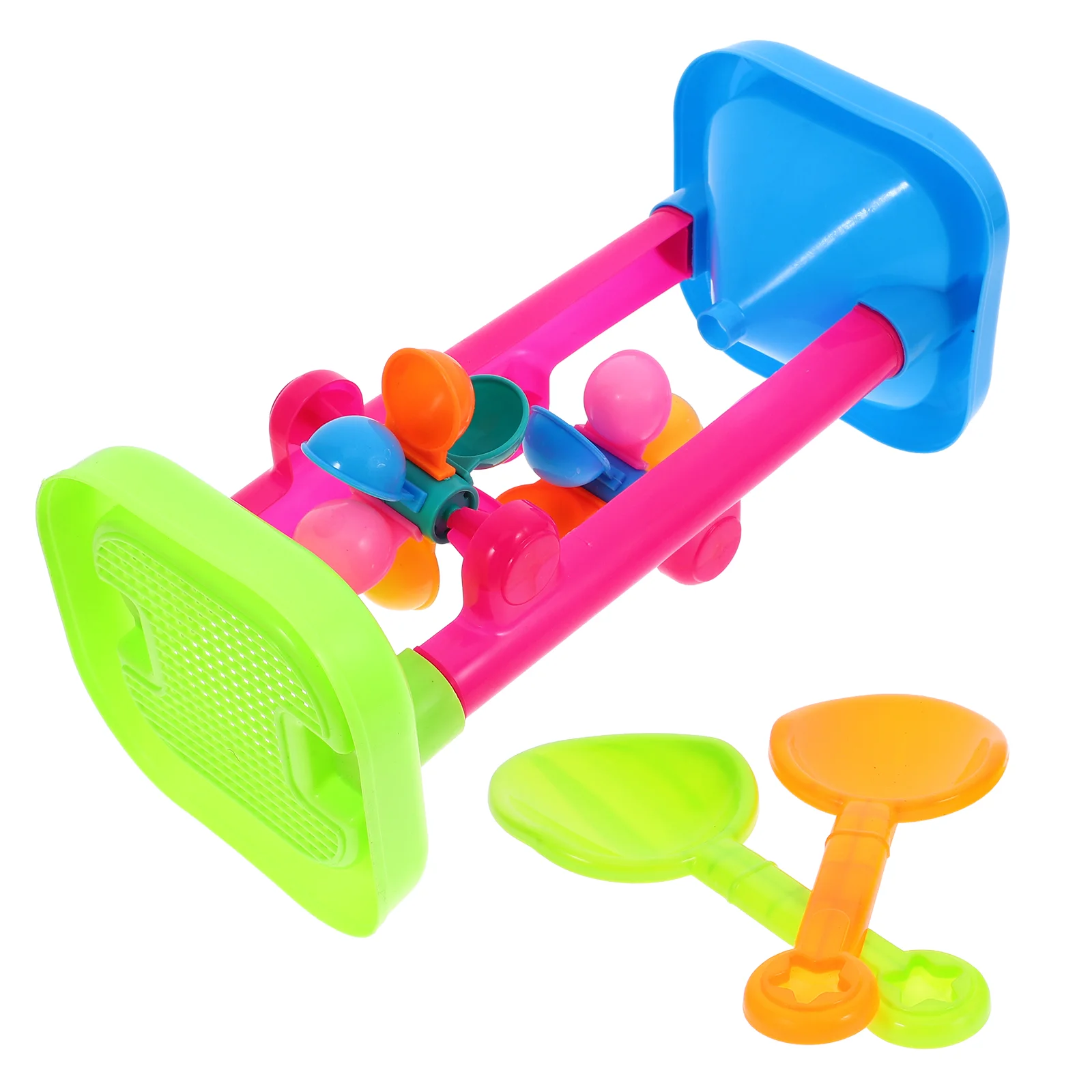 Giocattoli di sabbia da spiaggia con ruota d'acqua clessidra ragazzo bambini bambini Plaything Playset tavolo di plastica