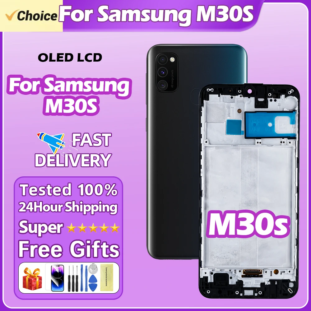 6.4'' AMOLED M30S LCD For Samsung Galaxy M30S M307 SM-M307F SM-M307F/DS SM-M307F/DSN LCD Display Touch Screen Digitizer Assembly