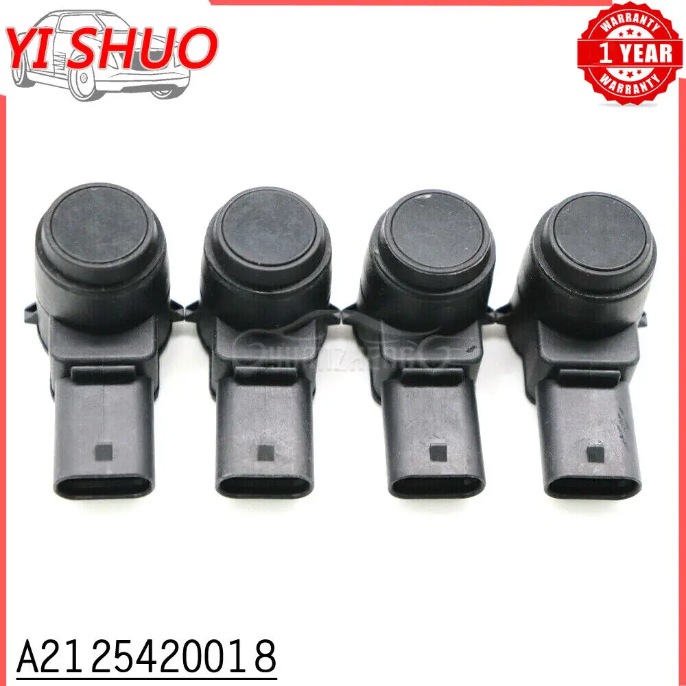 For Mercedes A B E S SLS Class W212 W221 4pcs A2125420018 Bumper Parking Sensor