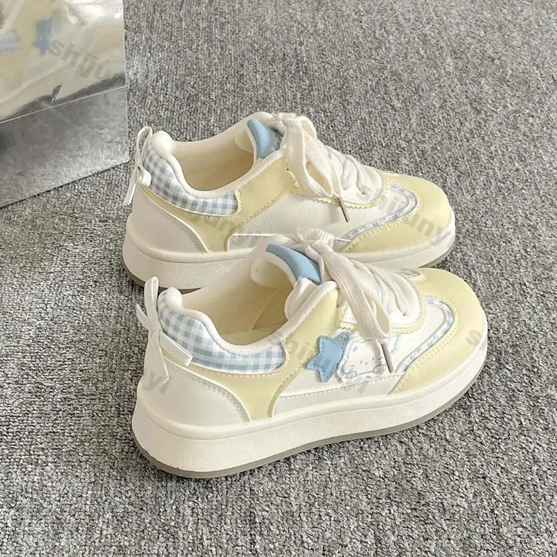 

Hard Wearing Platform Sneakers Summer New Arrivals Women Comfortable Non Slip Sport Shoes Fashion Bow-knot Lace-up Casual Flats
